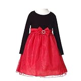 Bonnie Jean Little Girls Clothes Red Christmas Dress 6