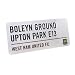 West Ham United FC. Metal Street Sign