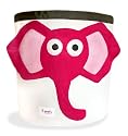 3 Sprouts Storage Bin - Pink Elephant