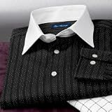 Black \ White Dot Stripe Sport Shirt