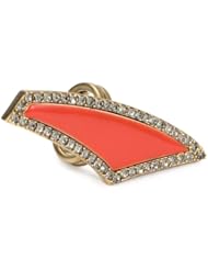 Paige Novick Pink "Triangles" Pave Detail Ring