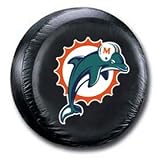 Americans Sport's Miami Dolphins Black Tire Cover