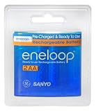 AA Eneloop Precharged NiMH Battery Retail (2-Pack)
