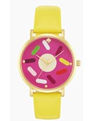 KATE SPADE NEW YORK X DARCEL DONUT METRO GRAND YELLOW WATCH