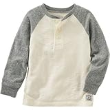 オシュコシュ OSHKOSH/ ラグラン ヘンリー グレー トップス長袖Tシャツ 10歳【並行輸入】
