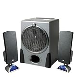 Cyber Acoustics CA-3550WB Silver 2.1 Speaker System