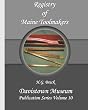 Registry of Maine Toolmakers: A Compilation of Toolmakers Working in Maine and the Province of Maine Prior to 1900 (Davistown Museum Publication)