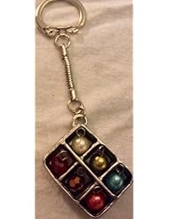 Office Product: Christmas Balls Multicolor Keychain - Diamonds by Sonja