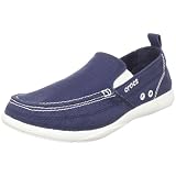 crocs Mens Walu Relaxed Slip On,Navy/White,7 M Us
