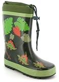 Dinosaur Hunters "Welly" Boys Dinosaur Printed Wellington With Adjustable Toggle - Khaki