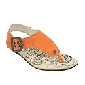 Womens Fly London Melt Orange Leather Flat Sandals SIZE 3-8