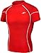 JustOneStyle New Take Five Base Layer Mens Compression Skin Tights 036 Red Sports Top