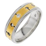 Image of Charles two tone Mens wedding Promise ring band