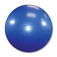 Burst Resistant Yoga/Exercise Ball with Pump, Royal Blue, 65 cm diameter