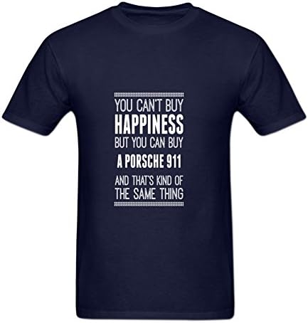 Ningfans Men's Buy a Porsche 911 Happiness Car Lover tshirt M Blue