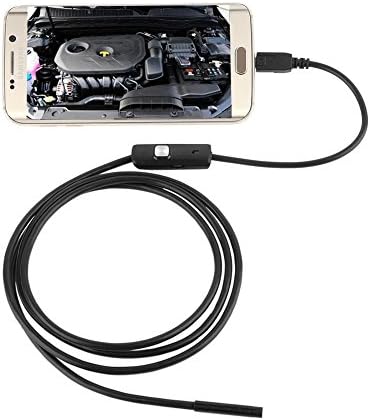 JZshop 7mm Lens Android HD Waterproof Endoscope Borescope Snake Inspection Video Digital Endoscope Borescope Tube 2m