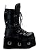 Mens Black Gothic Demonia Boot - Mens 9