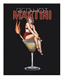 Red Hot Martini by Ralph Burch poster print,9 in. x 11 in.