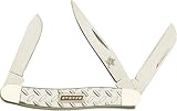 Professional Bull Riders 3.5-Inch Diamond Plate Stockman Pocket Knife