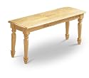 Furniture online: Wooden Country Style Dining Bench (Natural)