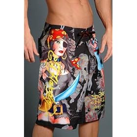 Ed Hardy Girls All Over The World Boardshort (EDM101F)