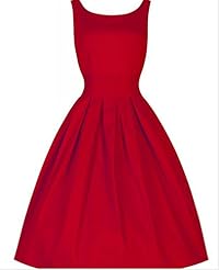 A-line Vintage Sleeveless Tea Length  Flared-Skirt  Ball Gown Evening Dress/Homecoming Dress/Prom Dress/Party Dress/Wedding Dress 