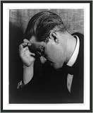 Historic Print (M): [James Joyce, half-length portrait, left profile, with hand to forehead]