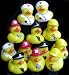 One Dozen (12) Working Rubber Ducks ~ Nurse, Fireman, Police, Construction