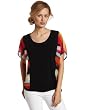 Annalee + Hope Womens Stripes and Solid Top