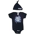 Layered Design Baby Outfit Black Short Sleeve and BlackStinker Hat Gift Set