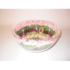 Acrylic Floral Salad Bowl by Alpac of France
