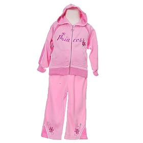 Infant Baby Girls Clothes Pink Princess Jogging Suit Outfit Girl 12-24M