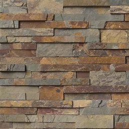 Gold Rush Slate Ledger Wall Panel 6 in. x 24 in. Natural Stone Tile - SMALL SAMPLE LISTING