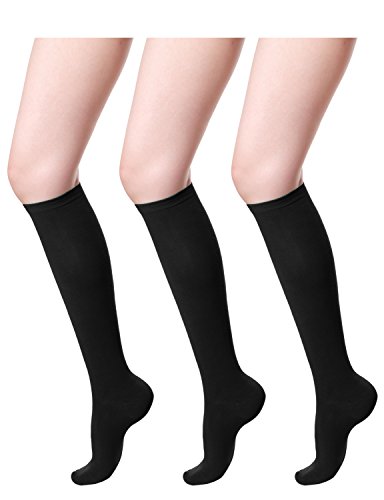 HASLRA Women's Knee High Socks 1-3 Pairs