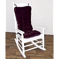 Jumbo Standard Rocking Chair Cushion - Cherokee Solid - Grape (Grape) (28