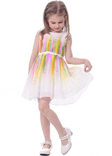 Bonny Billy Girl's Sleeveless Color Painting Unique Children Dress