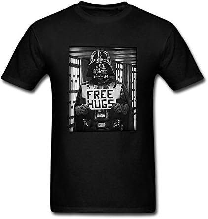 Hohon Funny Star Wars Darth Vader Free Hugs Tee for Men Black M