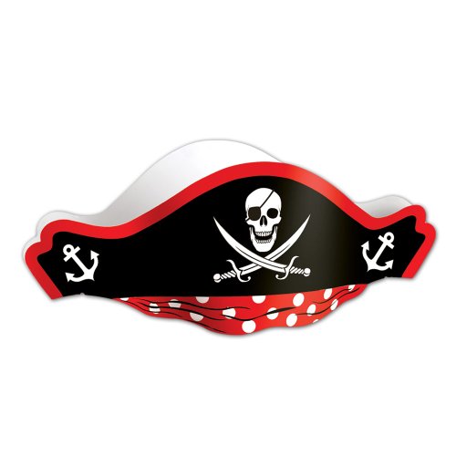 Red Cardboard Pirate Hat
