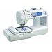 Brother SE400 Combination Computerized Sewing and 4x4 Embroidery Machine With 67 Built-in Stitches, 70 Built-in Designs, 5 Lettering Fonts