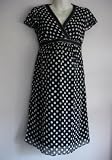 from suriAjuni Black Polka Dot suriAjuni Maternity Dress - UK Size 16