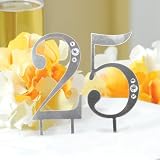 25th Anniversary Swarovski Cake Topper