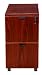 Boss Mobile Pedestal 16 by 22 by 29-1/2 H File/File, Mahogany
