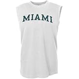 Miami Hurricanes White Shooter Sleeveless T-shirt