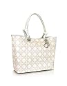 Christian Dior Cherie Beige Cannage Printed Canvas Basket Bag