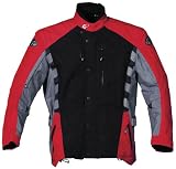 Joe Rocket Ballistic 7.0 Mens Touring Textile Motorcycle Jacket Red/Gunmetal/Black XL