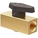Parker 8F-PR6-VT-B Brass Plug Valve, 1/2" NPT Female