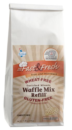 Fast & Fresh Waffle Mix Mcrowavable Wheat And Gluten Free, 11.38-Ounce Units (Pack of 6)