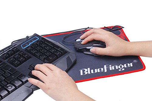 BlueFinger Gaming Keyboard and Mouse Comboï¼ŒBacklit USB Wired Keyboard