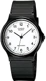 Casio Men's Core MQ24-7B Black Resin Quartz Watch with White Dial