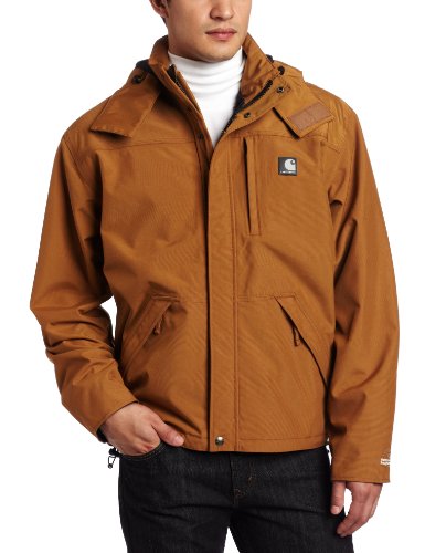 Special Prices !!! for Carhartt Men's Tall Waterproof Breathable Jacket, Brown, XX-Large